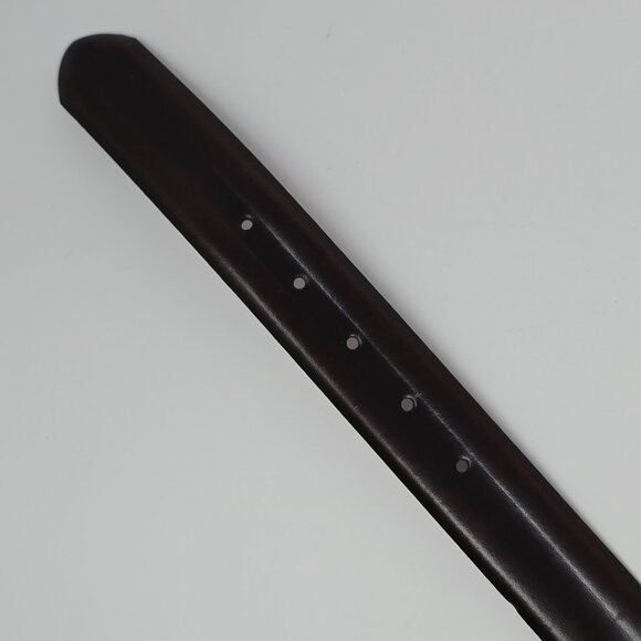 Boconi Men’s Brown Leather Belt Size 36 Classic Silver Buckle Office Casual - Picture 9 of 12